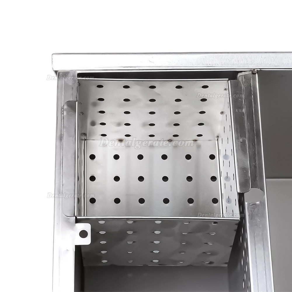 Dental Gipsabscheider / Sedimentationsbeh&auml;lter aus Edelstahl mit 5-stufiger Filtration
